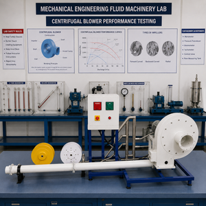 Equipo de Prueba para Sopladores Centrífugos |   Equipo de Prueba de Rendimiento de Flujo de Aire con Motor de Corriente Continua de Velocidad Variable |   Laboratorio de Ingeniería Mecánica - Product Image 2