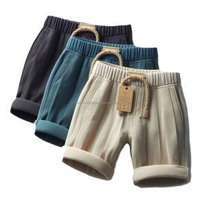 OEM personalizado de secado rápido de colores sólidos cintura elástica bolsillos con cordón de punto pantalones cortos casuales niños verano Pantalones cortos Casuales - Product Image 6