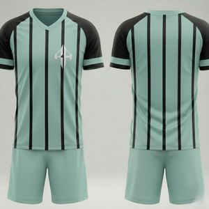 Uniforme de Fútbol de Primera Calidad con Cuello en V, Diseño OEM, Tela 100% Poliéster, Técnica de Teñido Liso - Product Image 1