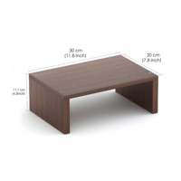 Support d'écran en bois Wudville, accessoire élégant pour bureau d'ordinateur