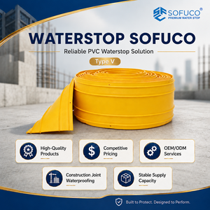 Solución Integral de Adquisición Sofuco, Impermeabilizante de PVC Modelo V Tipo ST para Proyectos de Impermeabilización de Juntas de Hormigón - Product Image 1