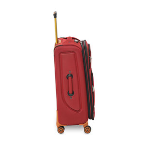 Red Luggage Set 3-Piece Polyester <b>Suitcases</b> with 4 <b>Wheels</b> Travel <b>Suitcase</b> Set With Multi Direction <b>Wheels</b> And Secure Zipper - Product Image 3