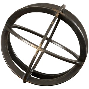 Escultura Esférica Geométrica de Hierro Industrial, Arte Metálico Hecho a Mano, Decoración para Mesa de Salón - Product Image 5