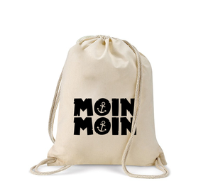 Factory Wholesale Cotton <b>Drawstring</b> Bag Lightweight Gym Sack Custom Cotton <b>Backpack</b> for Sports Travel Daily Use with logo - Product Image 4
