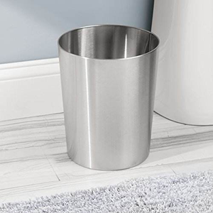 Online Selling Stainless Steel Metal Waste Basket Corner <b>Dustbin</b> Office Home Kitchen Garbage Collecting Storage Space-Saving - Product Image 1