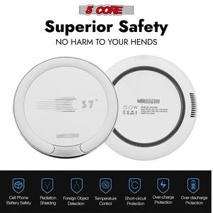 Chargeur sans fil 5Core 15W certifié Qi, tapis de charge rapide, chargeur - Product Image 4