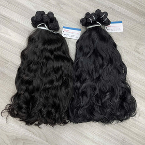 Extensiones de Cabello Natural Ondulado Negro Vietnamita de Calidad 100% de Lujo, Precio de Fábrica, Sedoso, Sin Enredos, Sin Caída, Gran Stock - Product Image 5