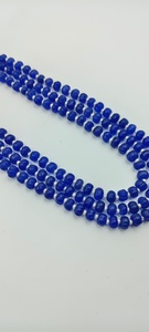 Natural Blue Agate Beaded <b>Necklace</b> beads Strand Gemstone <b>Necklace</b> Handmade Blue Stone Jewelry Fashion <b>Statement</b> <b>Necklace</b> - Product Image 6