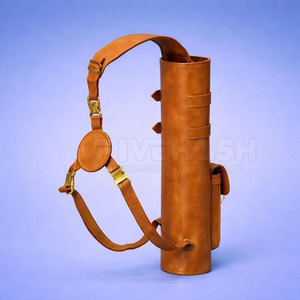 Men Leather Archery <b>Quiver</b> Durable Handmade Material Adjustable Shoulder Strap Comfortable Carry Outdoor Sports And Hunting Use - Product Image 2