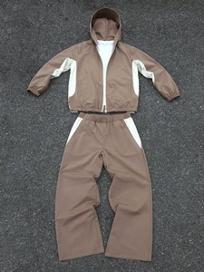 Conjunto de Chaqueta Cortavientos Deportiva de Invierno para Hombre, Personalizable, Sin Marca, de Poliéster y Nailon, Color Sólido, Transpirable, con Capucha - Product Image 4