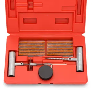 Kit de reparo de pneus de carro com caixa vermelha de plástico preço de fábrica
