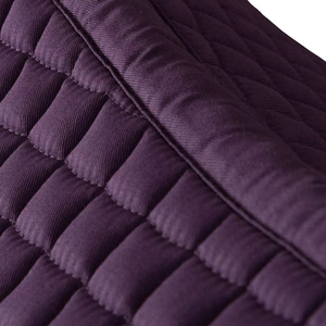 Almohadilla acolchada para silla de montar de caballo, de microfibra morada, con borde ribeteado, para equitación. - Product Image 4