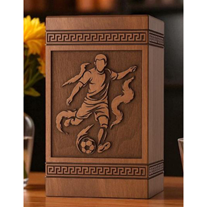Traditional Wooden Funeral Urn for Human Ashes Wooden Cremation Urn with <b>Secure</b> <b>Screw</b> Lid Design by AYAANS - Product Image 5