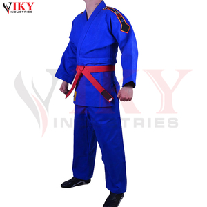 Traje de Judo Azul Transpirable 100% Algodón, Ropa de Artes Marciales con Corte Automatizado, Gi de Judo de Alta Calidad, Producto de Moda Recién Llegado - Product Image 4