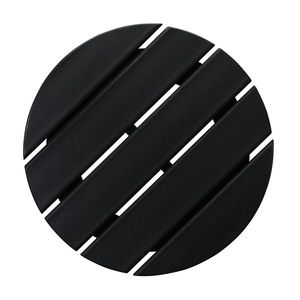 Single Layer 46*46*46cm <b>Black</b> Round HDPE <b>Side</b> <b>Table</b> for Outdoor Use - Product Image 3
