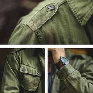 Men's 100% Cotton Vintage Multi-Pocket Safari <b>Jacket</b> Casual <b>Worker</b> Street Wear with Button Decoration for Autumn Canvas Fabric - Product Image 5