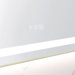 Specchio LED da Bagno a Parete 72 X 28 Pollici con Illuminazione Frontale e Posteriore, Cornice in Alluminio, Antiappannamento, Memoria, Garanzia di 3 Anni - Product Image 5