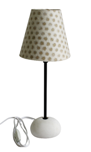 Home Decoration Organic Paper & Fiber Paper Together With Designed Lace Paper Purely Recycled & Handmade <b>Lamp</b> Cream Modern Iron - Product Image 1