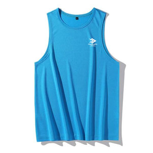 Quick Dry Breathable <b>Knitted</b> Plus Size Casual <b>Men</b> <b>Tank</b> <b>Top</b> Sleeveless Workout Wear 100% Cotton - Product Image 1