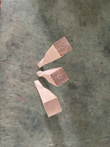 Balustre en bois à prix compétitif, embout de balustre Avon, écologique, en peuplier naturel, réglable, durable, pièces d'escalier modernes et simples - Product Image 3