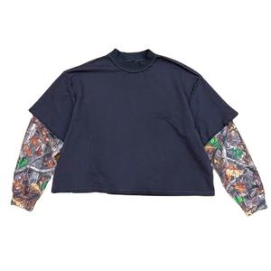 เสื้อยืดสตรีทสไตล์ โพลีเอสเตอร์/คอตตอน สองชั้น หนานุ่ม ทรงโอเวอร์ไซส์ ใส่สบาย ระบายอากาศได้ดี แห้งเร็ว เป็นมิตรกับสิ่งแวดล้อม - Product Image 1