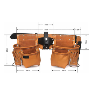 Latest Model Good Quality <b>Leather</b> <b>Tool</b> Bag for <b>Working</b> Professional Factory Made Customize <b>Tool</b> Belt - Product Image 3