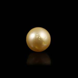 Perle d'eau de mer dorée certifiée naturelle, 4,85 carats, pierre précieuse en vrac pour bijoux fins - Product Image 2