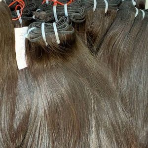 Cheveux humains vietnamiens doux et soyeux os droit machine trame extension de cheveux humains vente en gros - Product Image 3