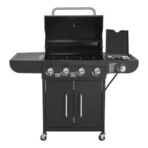 Griglia a Gas Propano con 4 Bruciatori, Area di Cottura di 425 Pollici Quadrati, Griglie in Acciaio al Carbonio Smaltato, 52.000 BTU per Giardini Esterni - Product Image 5