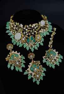 Ensemble de colliers élégants américains, vente directe d'usine, cuivre avec zircon pour femmes, pour robe de mariée ou cadeau - Product Image 2