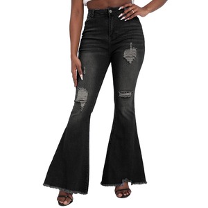 Pantalon évasé tendance pour femme, toucher doux, coupe droite, taille mi-haute, 100 % polyester, décontracté automne, anti-boulochage, haute qualité, longueur complète - Product Image 4