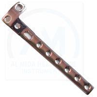Plaque chirurgicale orthopédique non verrouillable Al Mida Healthcare 165 mm en acier inoxydable 316L de qualité chirurgicale, kit d'instruments manuels inférieur