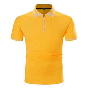 Polos de Hombre de Alta Calidad al por Mayor con Logotipo Personalizado, Transpirables, Diseño Liso, Tallas Grandes, Patrón Liso Sólido - Product Image 1