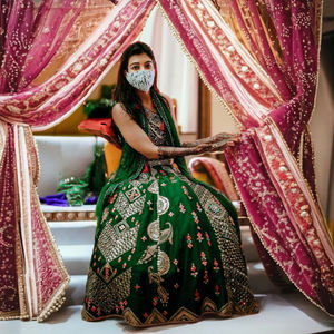 Robe ethnique indienne Faux Georgette Lehenga Choli pour femmes de haute qualité nouveau Style pakistanais traditionnel pour les fêtes de mariage - Product Image 1