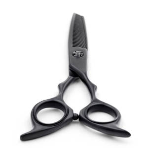 Juego de Tijeras Premium Double Threat en Negro Mate, Acero Inoxidable de Alta Calidad para Corte de Precisión y Uso Profesional - Product Image 6