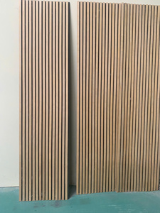 Paneles Acústicos de Pared de Listones de Instalación Rápida, 100% Fibra de Poliéster, Chapa de Madera, para Hoteles, Apartamentos, Villas - MDF Sólido - Product Image 6
