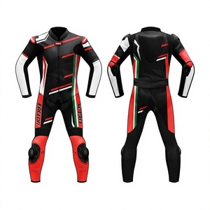 Traje de Motociclismo de Cuero GSXR Personalizado para Hombre, Mono de Carreras de Una Pieza, Traje de Motociclista OEM con Protección CE, Manga Larga, 280g - Product Image 1