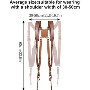 Arnés de Cámara Dual Universal, Correa de Hombro y Pecho para Cámaras DSLR y sin Espejo, Uso Profesional en Fotografía - Product Image 2