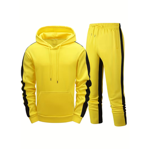 Nuevo Conjunto Deportivo con Capucha para Hombre, 100% Algodón Felpa, Personalizable, Transpirable, Precio Bajo al por Mayor, Conjunto Deportivo Masculino en Venta - Product Image 1