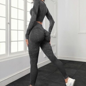 Ensemble de yoga pour femmes, soutien-gorge de sport, leggings, ensemble deux pièces pour femmes, vêtements de fitness respirants, vêtements de sport pour la salle de sport, fabrication sur mesure OEM, vente en gros - Product Image 5