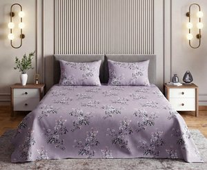 Drap de lit moderne de haute qualité en microfibre 120 GSM, écologique, durable, avec tissu ultra doux pour un sommeil confortable et élégant - Product Image 1