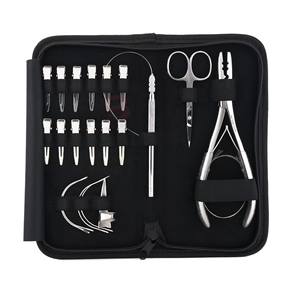 Kit d'extension de cheveux en acier inoxydable de qualité supérieure, finition polie mate, kératine, pour une utilisation commerciale de qualité professionnelle, longue durée - Product Image 1