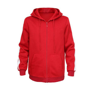 <b>Men's</b> <b>Red</b> Hooded <b>Sweatshirt</b> 100% Organic Cotton French Terry Regular Fit Casual Winter Wear Solid Color Knitted Hoodie 2026 - Product Image 1