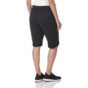 Shorts de sport personnalisés de haute qualité, unisexes, noirs unis, écologiques, vintage, respirants et à séchage rapide - Product Image 4