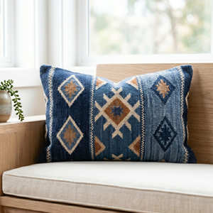 Funda de cojín Kilim tejida a mano de 30 x 80 cm para cabecero de cama, estilo rústico y bohemio - Product Image 5