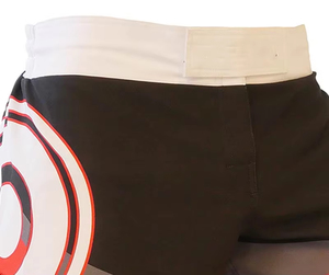 Men's Boxing Compression Shorts <b>Heat</b>-Transfer Printing Black Orange White Logo <b>Back</b> Athletic Fit 100% Polyester Moisture Adults - Product Image 6