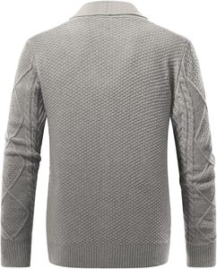 Pull en tricot pour homme à marque privée, pull d'hiver, tissu doux et chaud, manches longues, décontracté, tendance, confortable - Product Image 4