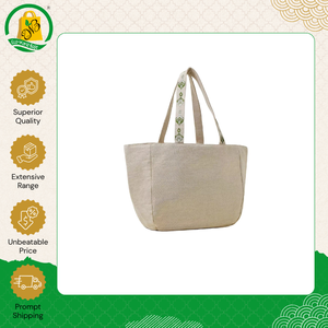 Sac fourre-tout en coton biologique écologique, imprimé sur mesure, sac à bandoulière tendance avec poignée intégrée et poche intérieure zippée - Product Image 2