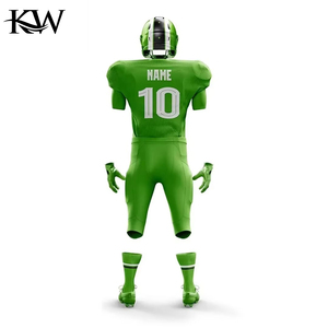 Ensemble d'uniformes de football américain personnalisés OEM, maillot et pantalon, durables, respirants, séchage rapide, polyester, sublimation, vêtements de sport d'équipe - Product Image 4