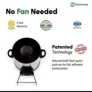 Poêle à bois commercial Greenway Jumbo avec ventilateur axial, cuisinière robuste pour la cuisson à grande échelle - Product Image 6